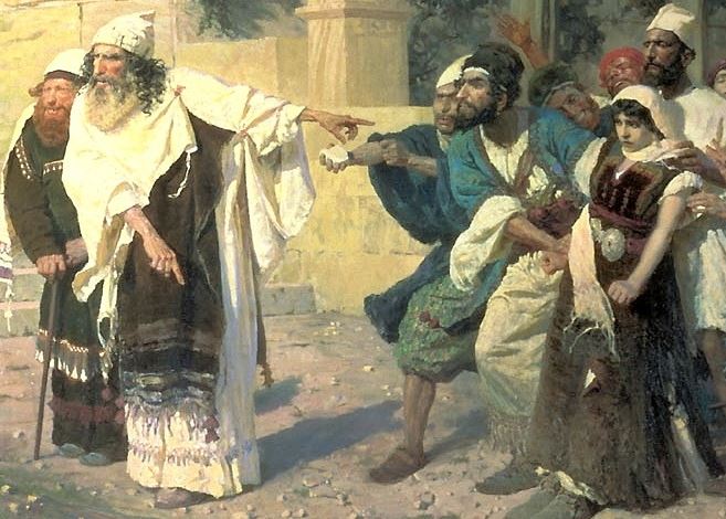 Поленов, христос и грешница